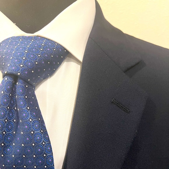 TOMMY HILFIGER SPECIAL EDITION SPORT COAT BLAZER JACKET BLUE MEN 42L - Picture 2 of 10